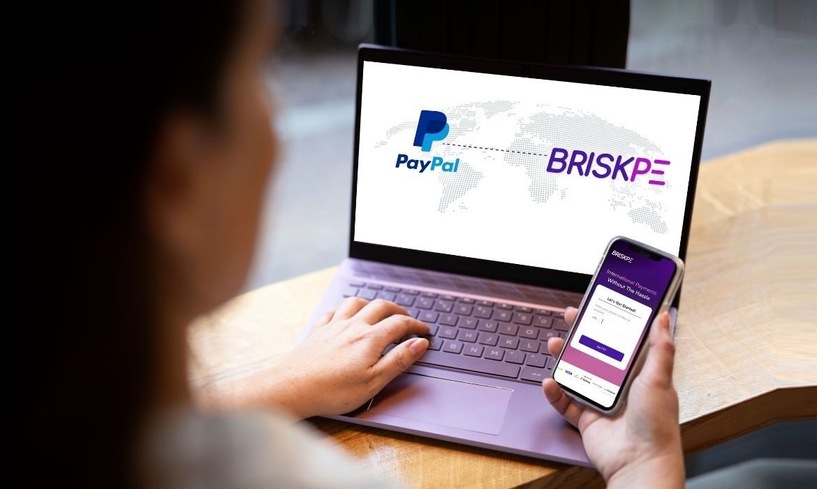 connect PayPal account to BRISKPE